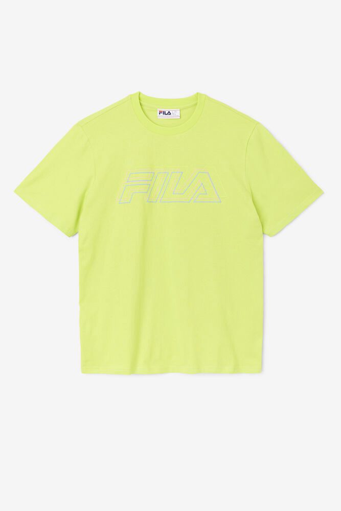 Fila T-Shirt Mens Light Green Lakosa - Ireland 82051-WLEG